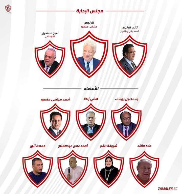 مجلس ادارة نادي الزمالك 20191697792703