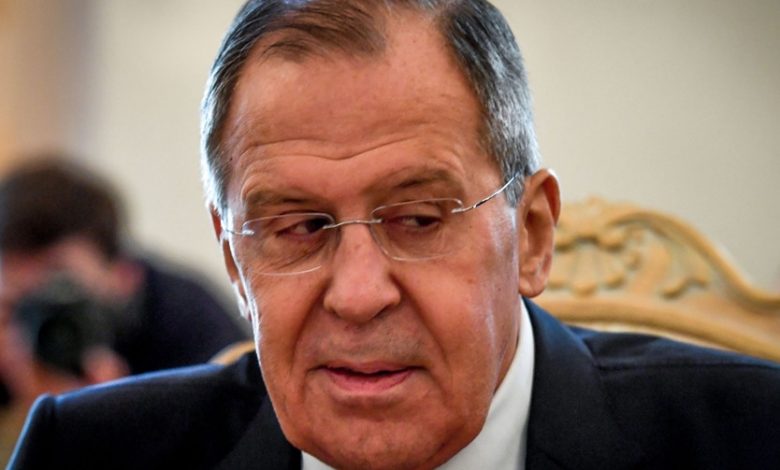 411462 lavrov russian foreign minister sergei lavrov attends a meeting with his dutch counterpart in moscow on april 131709573884