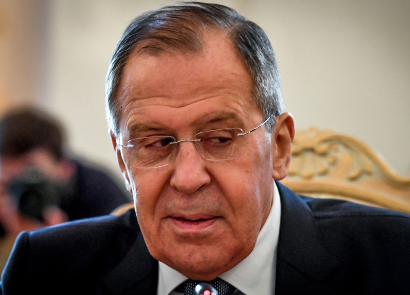 411462 lavrov russian foreign minister sergei lavrov attends a meeting with his dutch counterpart in moscow on april 131709573884