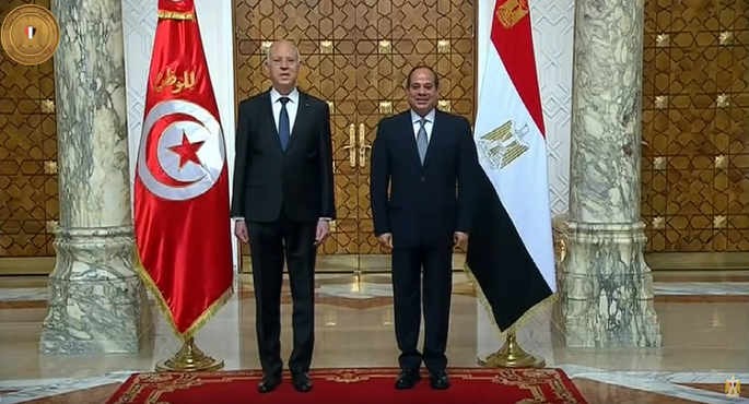 السيسى والرئيس التونسى قيس سعيد1710882003