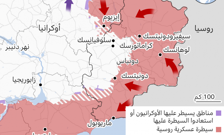 125747428 ukraine invasion east map arabicx2 nc1712307426