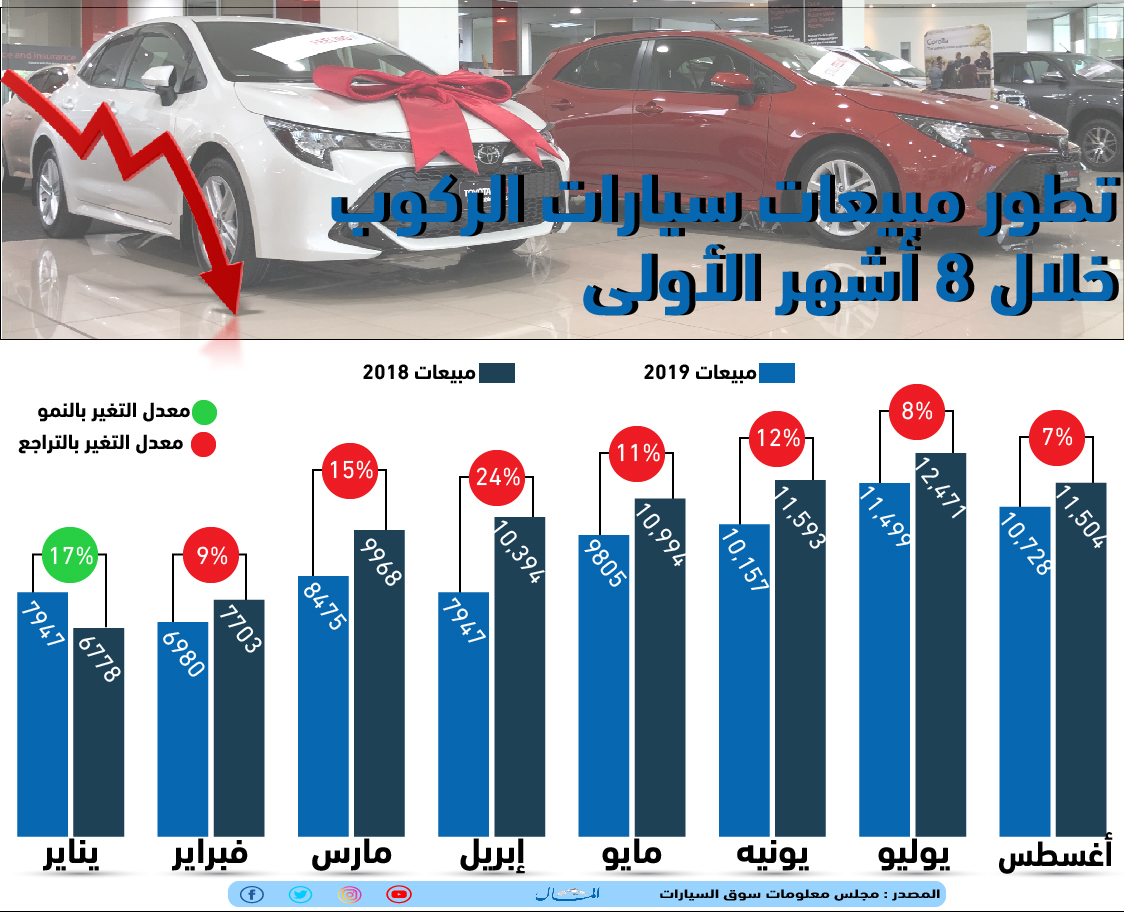 مبيعات السيارات الملاكى فى مصر1719731646