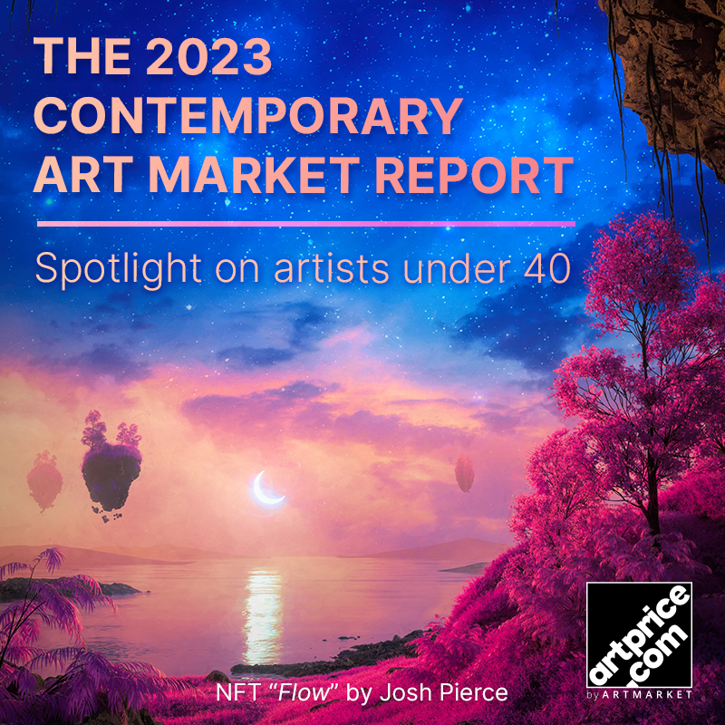 2023 contemporary art market report artprice com by artmarket nft flow josh pierce en1728674942