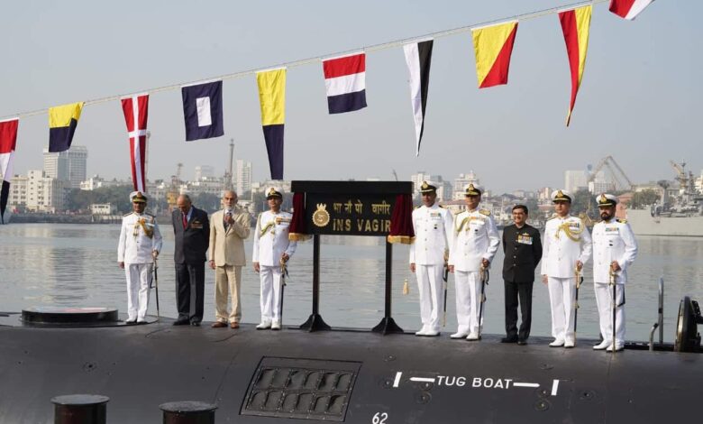 Indian Navy Commissions 5th Scorpene Submarine INS Vagir1729665844