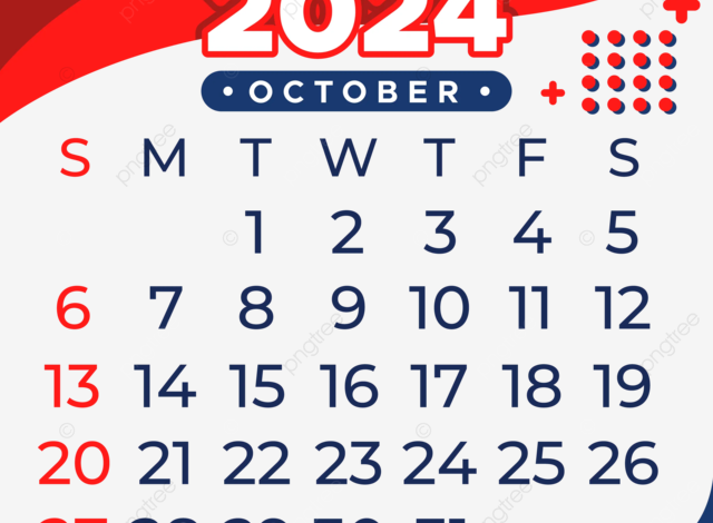 pngtree october 2024 calendar design vector png image 78709801728188224